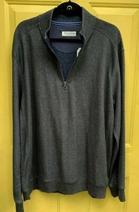 English Laundry XXL Pullover Quarter Zip Charcoal Gray NWT - Picture 1 of 7