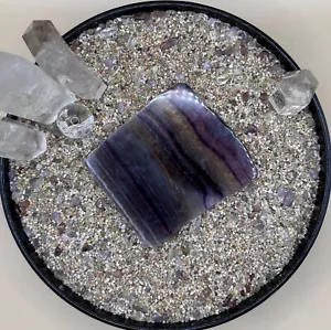 Purple Fluorite Slab – 10.1 x 9cm | 200g | Focus & Spiritual Growth - Picture 1 of 5