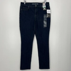 DKNY Jeans Women's Size 8 Blue Soho Skinny Mid Rise Dark Wash New NWT - Picture 1 of 9