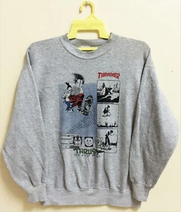 SUDADERA DE COLECCIÓN THRASHER PUSHEAD REVISTA PUNK ART ZORLAC - Imagen 1 de 3