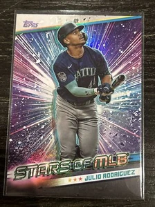 2024 Topps Serie 1 Estrellas de MLB #SMLB-16 Tarjeta de los Marineros de Seattle Julio Rodríguez - Imagen 1 de 2