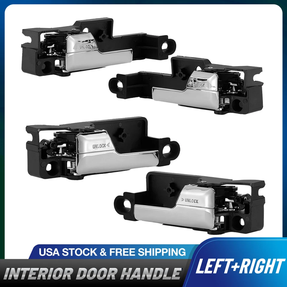 Manija interior cromada de la puerta interior izquierda+derecha para Ford Fusion 2006-2012 Foto 1 de 4