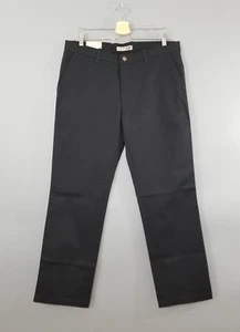 NEW Denver Hayes Khaki Mens Black Modern Fit Straight Leg Work Pants Sz 36 x 32 - Picture 1 of 8