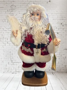 Tall Christmas Santa: Moving Checking His List .Animated 30" /2.5 Foot Works! - Picture 1 of 4