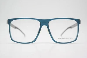 Brille Mercedes Benz Style 8001 Blau Silber Eckig Brillengestell eyeglasses Neu - Bild 1 von 6