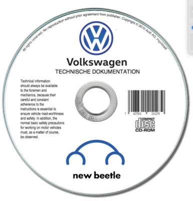 Volkswagen New Beetle (1998-2011)  manuale officina workshop manual - Immagine 1 di 4