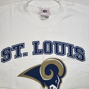 St. Louis Rams Men's Large NFL White Tshirt - Picture 1 of 7