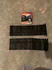 Set Of 2: 2-Pack Quick Dam Flood Barriers 5 ft Absorb Contain Divert Flood Water - Picture 1 of 3