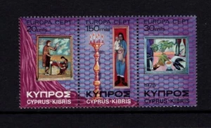 Chipre 1975 EUROPA, BODEGÓN DE SAVVA, VIRGEN Y NIÑO MNH SG 443a SC 438a - Imagen 1 de 1