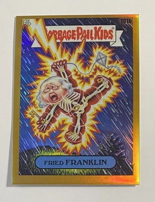 2022 Garbage Pail Chrome Fried Franklin 191b Gold Refractor #35/50 - Image 1 of 2