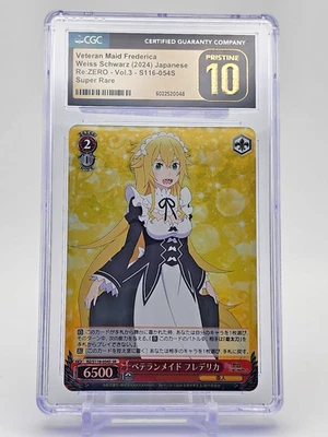 CGC 10 Veteran Maid, Frederica Weiss Schwarz RE ZERO vol.3 RZ/S116-054S SR - Imagem 1 de 2