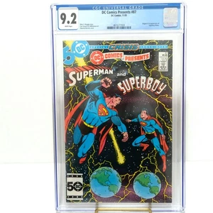 DC Comics Presents #87 Superboy Prime Origen y primera aparición 1985 CGC 9,2 blanco - Imagen 1 de 3