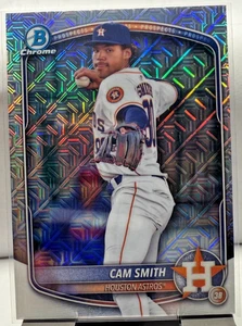 2025 Bowman - Chrome Prospects Cam Smith #BCP-48 Mojo Refractor (RC) - Picture 1 of 2