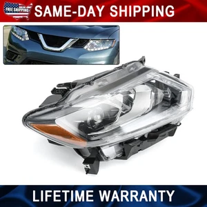 New w/o Auto Control LED For 2014-2016 Nissan Rogue Headlight Right Side - Imagen 1 de 13