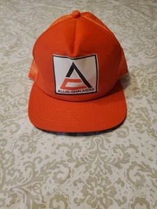De colección Allis Chalmers Tractor Camionero Sombrero Snapback Gorra Ajustable Granjero K6 - Imagen 1 de 4