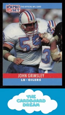 John Grimsley 1990 Pro Set #120 Houston Oilers - Image 1 of 2