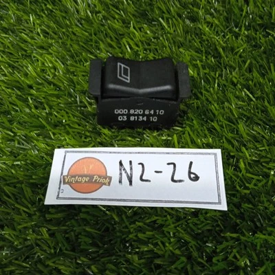 Interruptor de ventana eléctrico de pasajero para Mercedes Benz W123 W201 280E 200E 190E NOS Foto 1 de 4