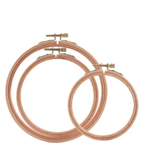 Sherbo 3 Pieces Beech Wood Embroidery Hoops Set by 4 Inch to 6 Inch Circle H... - Picture 1 of 7