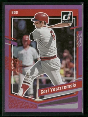 Carl Yastrzemski 2023 Donruss Holo púrpura #176 Boston Red Sox Foto 1 de 2