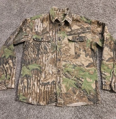 Vintage 90's Realtree Camo Shirt Men's Size Large Heavyweight Long Sleeve  - Image 1 of 4