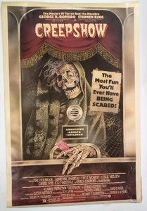 1982 Creepshow Original Movie Theatre Poster Lithograph 27"x41" Vintage Horror - Picture 1 of 15