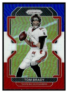 2021 Prizm Red White Blue 294 Tom Brady Tampa Bay Buccaneers NFL card - Picture 1 of 2