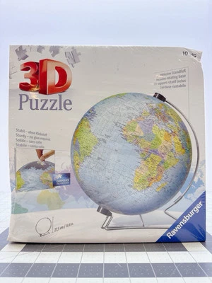 Rompecabezas Ravensburger World Globe 3D Nuevo en Caja con Soporte 550 Piezas Caja Dañada Foto 1 de 4