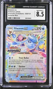 2025 Pokemon Glaceon ex #026/131 Englisch CGC 8.5 - Bild 1 von 2