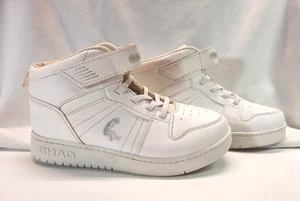 Scarpe alte alte Shaq ragazzo/ragazza ~ taglia 3 giovani ~ bianche - Foto 1 di 12