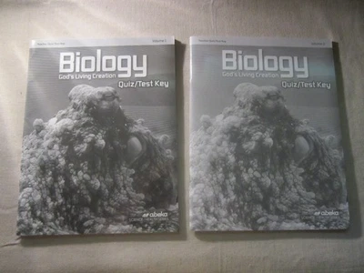 Abeka 10th Grade Biology: God's Living Creation Quiz Test Book Key Volume 1 & 2 - Image 1 of 3