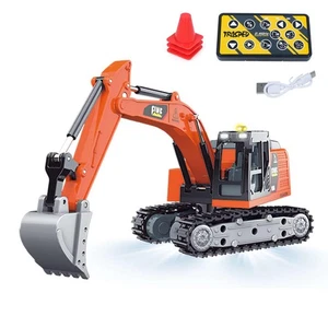 1/64 2.4G RC Excavator Alloy Digger Automatic Cruise Sound Effect 270°Rotation - Picture 1 of 1