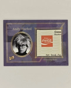 Andy Warhol 2025 Pieces Of The Past Arts & Music Authentic Relic Coca-Cola - Bild 1 von 7