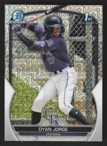Dyan Jorge BCP-22 Chrome Prospects Mojo Refractor Baseball 2023 Bowman Rockies - Picture 1 of 2