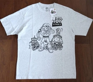 L(JPN) size UNIQLO UT Toy Story T-shirt Gray Relaxed Fit from Japan - Picture 1 of 4