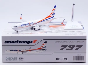 Modelo de avión a reacción fundido a presión 1:200 JC Wings Smartwings Boeing B737-800 OK-TVL - Imagen 1 de 15
