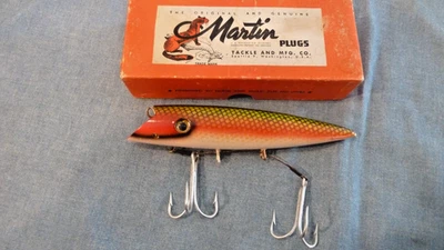 Vintage Martin 7KS-15 Fishing Lure - Plug EX W/Box - Perch - Image 1 of 4