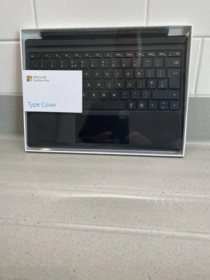 NEW Microsoft Surface Pro Type Cover Keyboard 1725 Black English FMN-00003  - Image 1 of 2