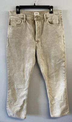 Citizens of Humanity Premium Vintage Pants Jeans Wide Leg Button Fly Tan - Image 1 of 4