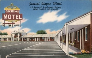 Castle, DE General Wayne Motel Castle County James E. Hess Original Vintage - Bild 1 von 2