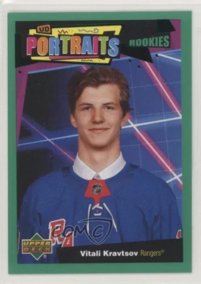 2020-21 Upper Deck UD Portraits Rookies Green Vitali Kravtsov #P-83 Rookie RC - Image 1 of 2