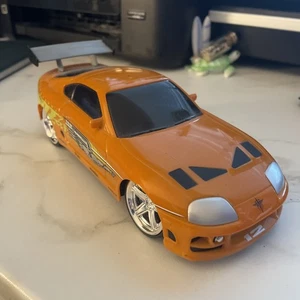 Fast & Furious Remote Control Car. Brains Toyota Supra. 12” USB Charge. Jada Toy - Picture 1 of 3
