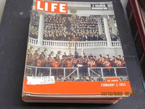 LIFE MAGAZINE 1953 FEBRUARY 2 A COLORFUL INAUGURATION - Foto 1 di 1