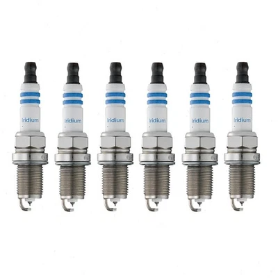 6 pc Bosch Double Iridium Spark Plugs for 1998-2000 Nissan Pathfinder 3.3L ks - Image 1 of 4