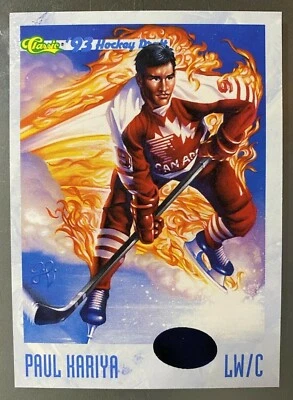 Paul Kariya 1993 Classic Hockey Draft Art #113 Rookie Card Near Mint - Image 1 of 2
