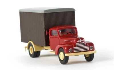 Scala H0 1:87 BREKINA 49011 Ford FK 3500 Leicht-Lastwagen Con Struttura Legno A - Immagine 1 di 2