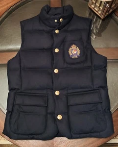 Chaleco Ralph Lauren 100% Lana y Blanco Pato Talla Mediana Nuevo con Etiquetas AZUL MARINO - Imagen 1 de 10