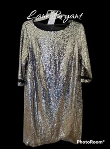 Lane Bryant Silber Pailletten Kleid Größe 16 - Bild 1 von 6