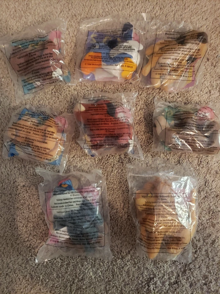 Juego completo McDonald's Beanie Baby The Lion King. ¡Sellado y raro de encontrar! Foto 1 de 2