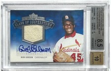 2005 Upper Deck Class Of Cooperstown Bob Gibson Auto/15 BGS 8.5 10 Auto POP 1
