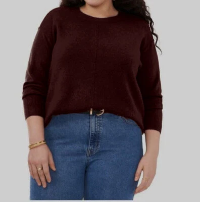 Suéter para mujer Vince Camuto marrón manga larga talla grande 1X Foto 1 de 2